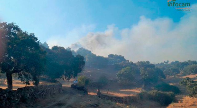 Castillo de Bayuela registra un segundo incendio forestal en veinticuatro horas