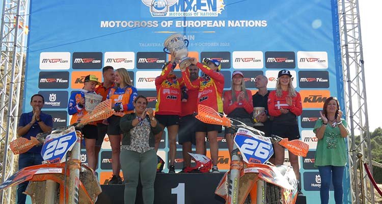 España brilla en el Motocross de las Naciones disputado en Talavera