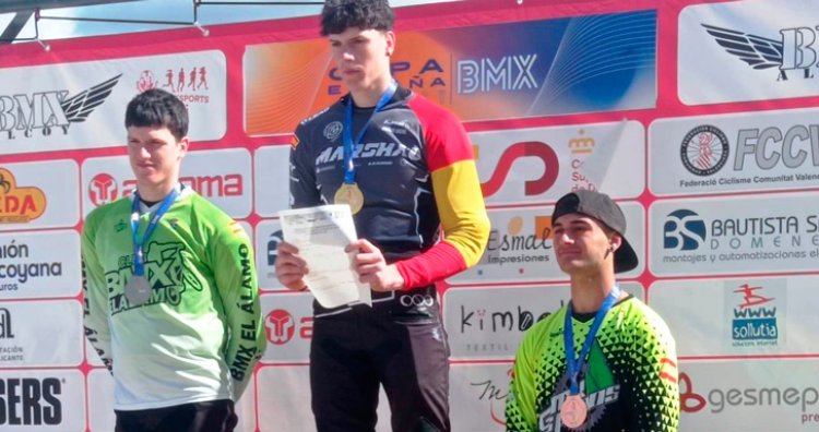 El talaverano Ángel Heras obtiene la medalla de bronce en la Copa de España de BMX