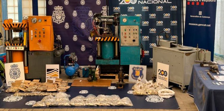 Desmantelan en Villacañas un taller de fabricación de monedas falsas de dos euros